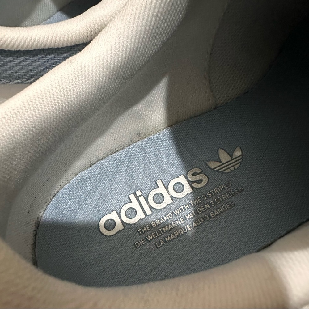 Adidas Stan Smith white and blue denim sneakers - Picture 8 of 11